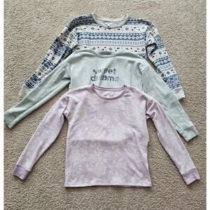 LC Lauren Conrad Sleep Tops Size Small Pullover Sleepwear (Lot Of 3) Cozycore